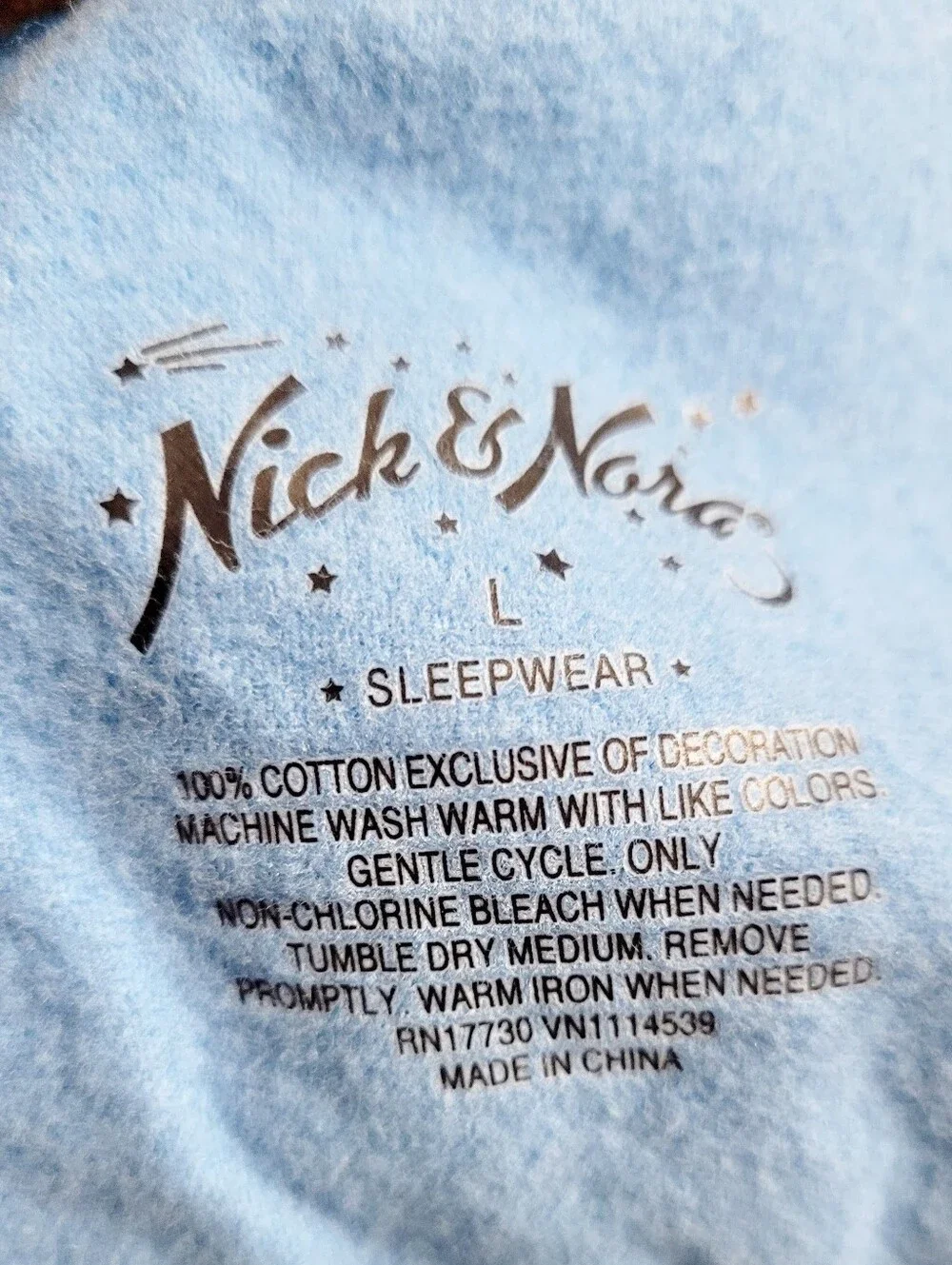 Nick & Nora Nutcracker Pajama Set Women’s Large Black Christmas Sleepwear Cotton